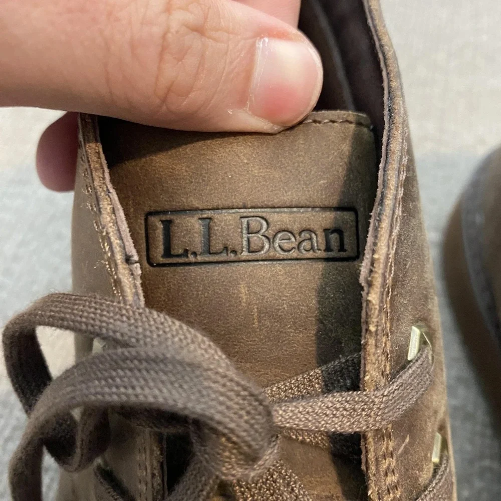 L.L. Bean Boots Mens Size 10 Brown Leather Chukka Ankle Casual Comfort 511447